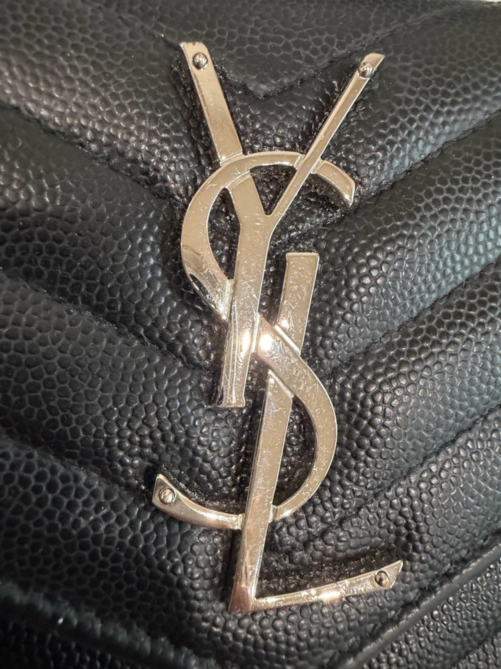 YSL envelope monogram flap wallet on chain crossbody bag - Picture 9 of 17